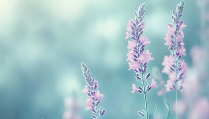 Obraz premium A single pastel color, such as mint green or lavender, providing a soothing and simple backdrop