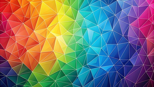 Abstract Delaunay Voronoi trianglify color diagram background illustration. Color Abstract trianglify Generative Art background illustration