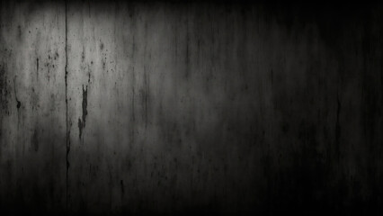 Dark scary Black grunge texture with scratches rusty metal background