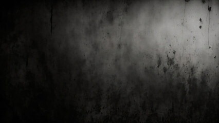 Dark scary Black grunge texture with scratches rusty metal background