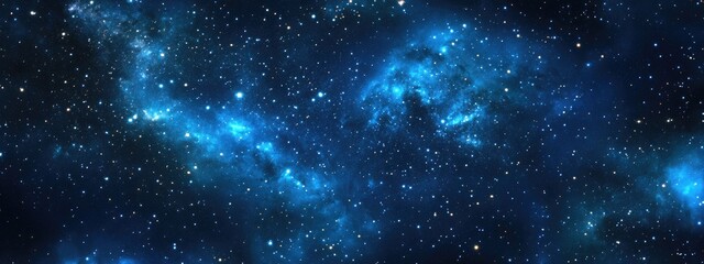 Naklejka premium 3D cartoon depiction of a cosmic background featuring realistic stars