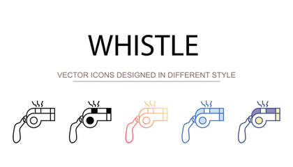 Whistle icon design with white background stock illustration