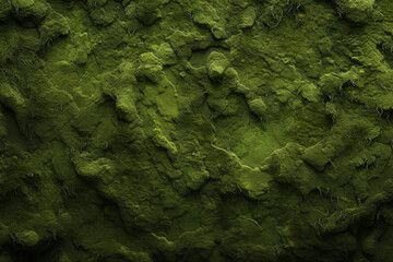 Processed collage of mossy forest ground surface texture. Background for banner, backdrop
