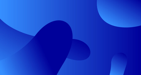 Blue waves background vector. Fluid gradient shapes composition. Futuristic design concept. Trendy color art.	
