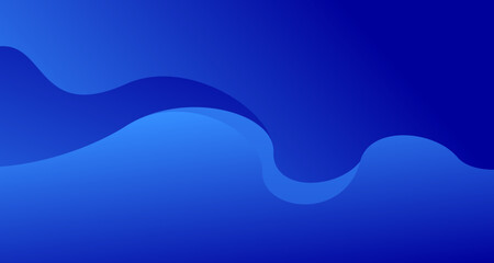 Blue waves background vector. Fluid gradient shapes composition. Futuristic design concept. Trendy color art.	
