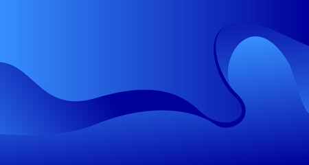 Blue waves background vector. Fluid gradient shapes composition. Futuristic design concept. Trendy color art.	
