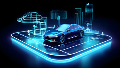 Obraz premium Innovation in electric cars