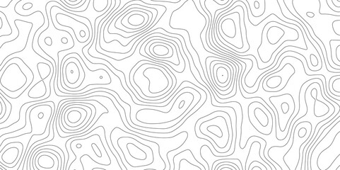 Topographic map background geographic line map with elevation assignments. Modern design with White background with topographic wavy pattern design.paper texture Imitation of a geographical map shades