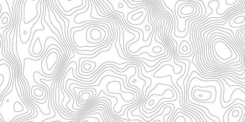 Topographic map background geographic line map with elevation assignments. Modern design with White background with topographic wavy pattern design.paper texture Imitation of a geographical map shades