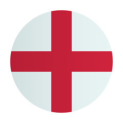 Obraz premium English national flag badge. Coutry identity circle