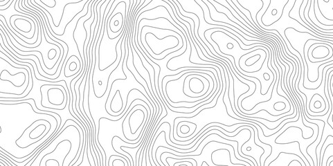 Topographic map background geographic line map with elevation assignments. Modern design with White background with topographic wavy pattern design.paper texture Imitation of a geographical map shades