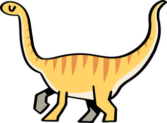 cute cartoon dinosaur illustration.