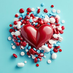 World Diabetes Day. Creative Diabetes Day ads. Diabetes Day design for banner, poster 3D Illustration.generative ai