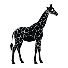 Giraffe silhouette vector
