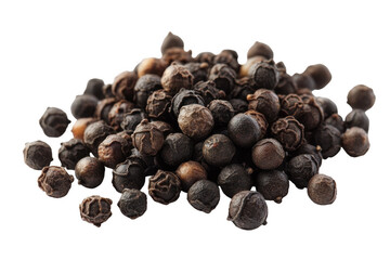 Obraz premium Black peppercorns on a transparent background