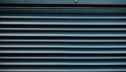 Closeup black garage shutter background