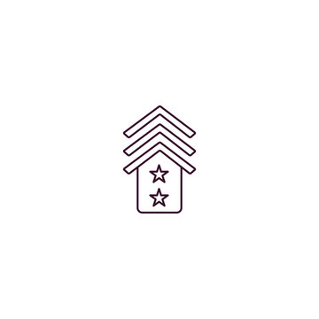 recommend clip art: lieutenant outline icon. Linear vector from army and military concept. Thin line lieutenant icon isolated on white background