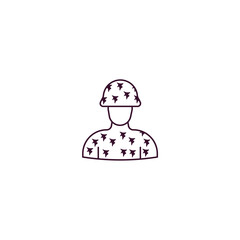 conscription outline icon. Linear vector from army and military concept. Thin line conscription icon isolated on white background