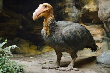 Extinct Dodo Bird. An Endangered Animal in Wildlife