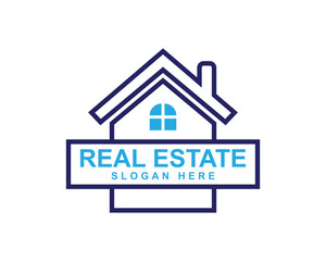 Modern real estate business logo design, roof and house logo icon, vector illustration, construction architecture building, estate, apartment, realtor, property, commercial, residential, corporate