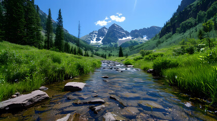 Obraz premium Everything Nicer The Rockies Style