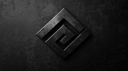 Industrial company logo on a textured background strong
