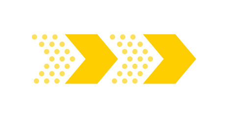 Arrow icon for web or social media. Direction flat illustration.