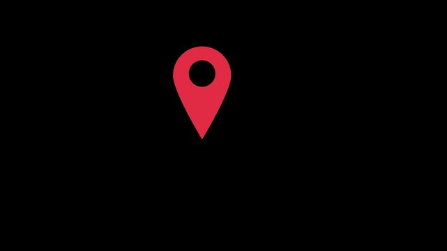 Location icon animated video