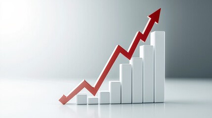 Obraz premium Digital graph showing sharp declines in interest rates, global financial crisis concept