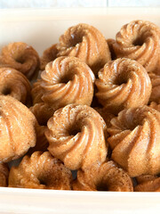 Steamed caramelized sweet and soft cake, locally known as Kuih Apam Gula Hangus.