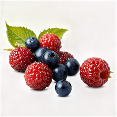 berries on a white or transparent background