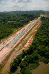 Construction of the ring road around Sao Paulo city, Brazil