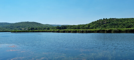 Sarena Jezera (Colorful lakes) at Kosovo Field near Knin in Croatia