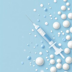 world diabetes day background template suitable for banner, poster, wallpaper with copy space area generative ai