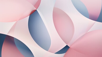 Soft pastel ellipses overlap to form an elegant and tranquil abstract design, evoking calmness and serenity.