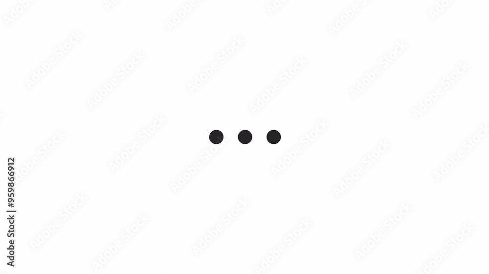 Poster circles halves lines moving in opposite direction loading animation black and white. software animat