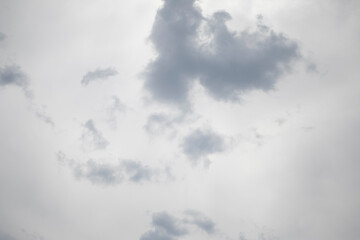 Thunderclouds. Grey sky. Summer clouds. Beautiful weather.