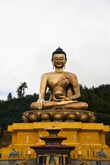 Fototapeta premium Great Buddha Dordenma, Shakyamuni Buddha statue, Kuenselphodrang, Thimphu, Bhutan, Asia