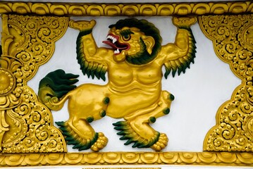 Obraz premium Dragon, Great Buddha Dordenma, Kuenselphodrang, Thimphu, Bhutan, Asia