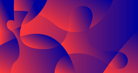 3D red geometric fluid abstract background. Minimalist modern graphic design element cutout style concept for banner, flyer, card, or brochure cover