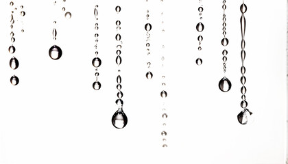 drops of water on a glass