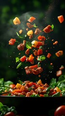 Escudella  A Catalan meat and vegetable stew, from Barcelona, Spain