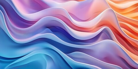 Obraz premium High quality hyper realistic abstract background with a colorful wave generative ai