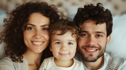 Fototapeta premium Family Time For Laughter And Fun. Shot Hap