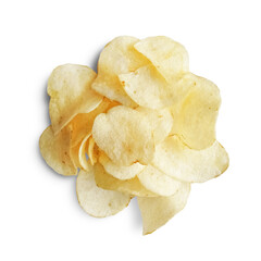A Small Pile of Potato Chips