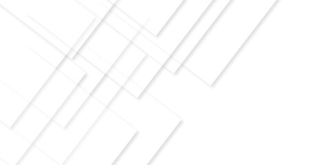 Abstract white and grey geometric overlapping square pattern background with shadow. paper texture design Abstract white background can use for design, background concept, vector illustration.	