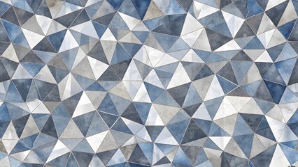 Fototapeta premium Abstract geometric background with grey and white color tone triangle shapes. Abstract shapes background, black and white color tones, vintage texture design, geometric angled lines, and pattern
