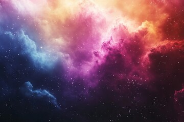 Fototapeta premium A vibrant cosmic background with stars and nebulae, perfect for creating sci-fi or fantasy-themed designs.