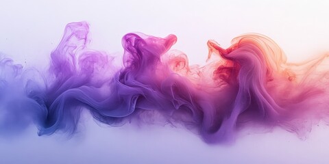 Fototapeta premium Acrylic Ink Cloud Swirling in Water Dreamy Abstract Effect