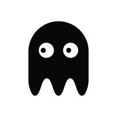 Obraz premium silhouette. Soul icon, phantom or apparition haunting Halloween flat vector icon, Halloween ghosts silhouette vector, Flying ghost icon.